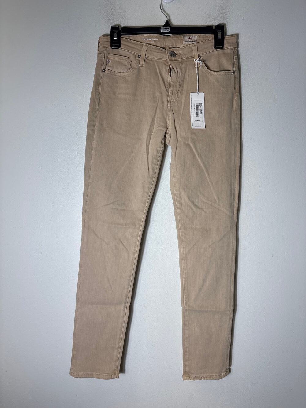 NWT AG Taupe The Prima Ankle Cigarette Jeans Sz 27